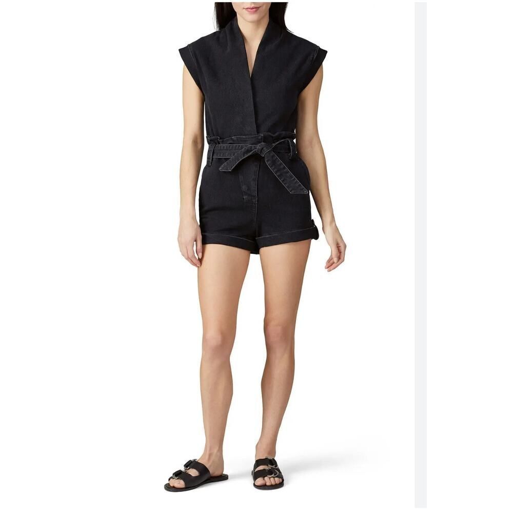 Kahtia RTA Sleeveless Romper in Amendment Black Revolve  Size Small